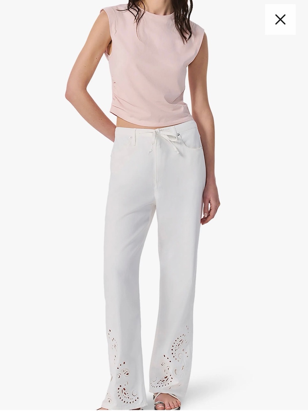 NWOT rag & bone Phoebe Wide Leg Drawstring Jeans Drawstring Jeans